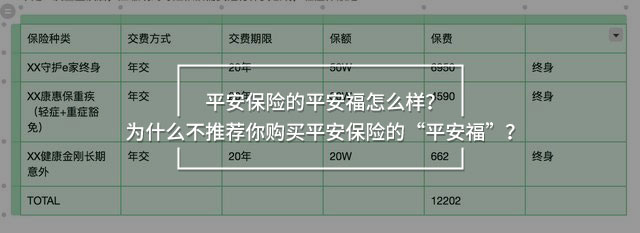 小編版平安險(xiǎn)