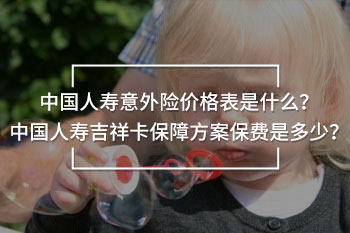 中國人壽意外險價格表
