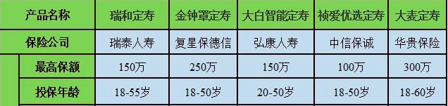 定期壽險比較