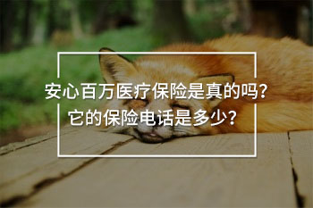 安心百萬(wàn)醫(yī)療保險(xiǎn)電話