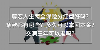 尊宏人生兩全保險(xiǎn)