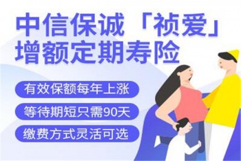 中信保誠「禎愛」增額定期壽險產(chǎn)品介紹