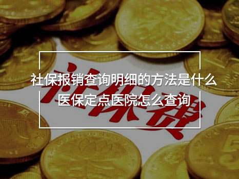 社保報(bào)銷查詢明細(xì)的方法是什么 醫(yī)保定點(diǎn)醫(yī)院怎么查詢
