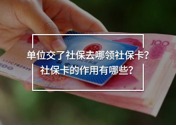 單位交了社保去哪領(lǐng)社?？?？社?？ǖ淖饔糜心男?？