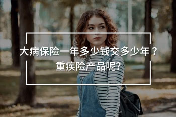大病保險一年多少錢交多少錢