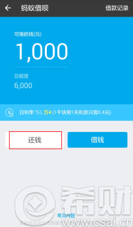 支付寶借唄怎么提前還款？