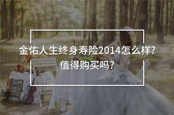 金佑人生終身壽險2014