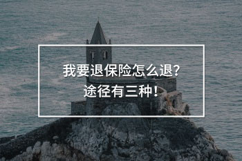 我要退保險(xiǎn)怎么退？途徑有三種！