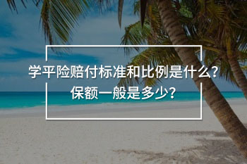 學平險賠付標準和比例是什么