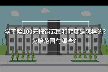 學(xué)平險(xiǎn)100元報(bào)銷范圍和額度