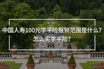 中國人壽100元學(xué)平險(xiǎn)報(bào)銷范圍是什么？怎么買學(xué)平險(xiǎn)？