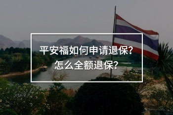 平安福如何申請(qǐng)退保