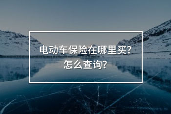 電動車保險在哪里買