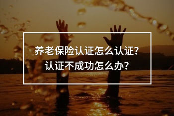 養(yǎng)老保險(xiǎn)認(rèn)證