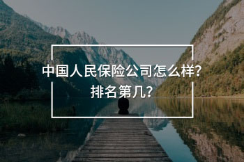 中國(guó)人民保險(xiǎn)公司怎么樣