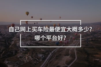 自己網(wǎng)上買車險最便宜