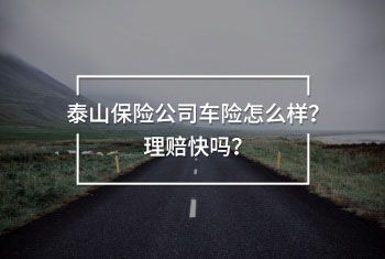 泰山保險(xiǎn)公司車(chē)險(xiǎn)怎么樣