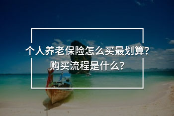 個人養(yǎng)老保險怎么買最劃算