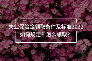 失業(yè)保險金領(lǐng)取條件及標(biāo)準(zhǔn)2022