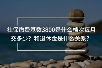 社保繳費基數(shù)3800是什么檔次