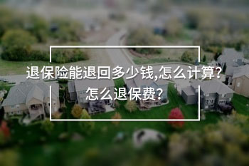 退保險能退回多少錢,怎么計算
