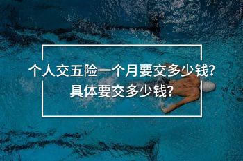 個(gè)人交五險(xiǎn)一個(gè)月要交多少錢