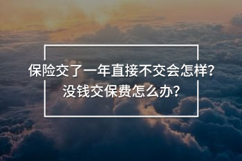 保險(xiǎn)交了一年直接不交