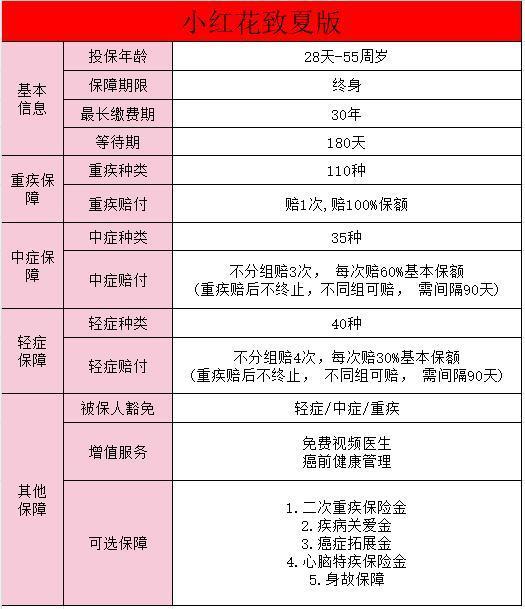 小紅花致夏版重疾險(xiǎn)和君龍龍安心哪個(gè)好？重疾險(xiǎn)該如何選擇？