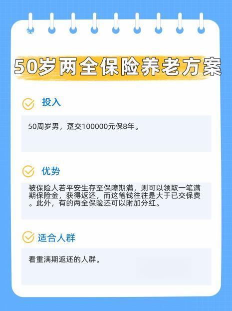 50歲養(yǎng)老商業(yè)保險怎么規(guī)劃？三種方案助你從容面對未來
