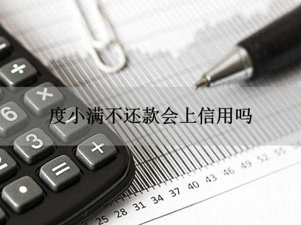 度小滿不還款會(huì)上信用嗎