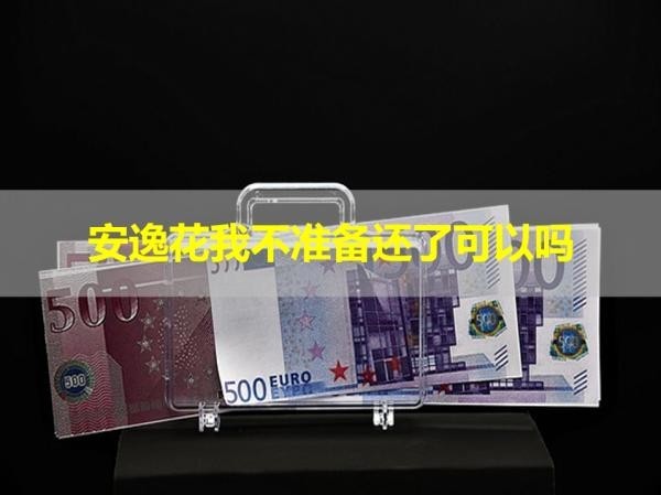 安逸花我不準(zhǔn)備還了可以嗎？萬萬不可以