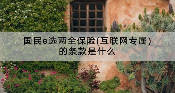 國民e選兩全保險(互聯(lián)網專屬)的條款是什么？要多少保費？