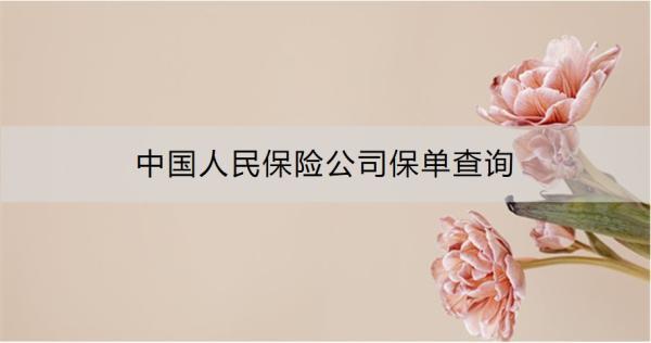 中國人民保險(xiǎn)公司保單查詢方式有哪些？查詢需要注意什么？