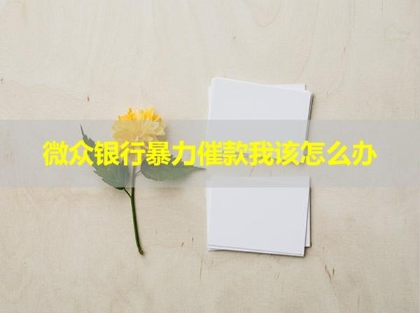微眾銀行暴力催款我該怎么辦？這樣做即可