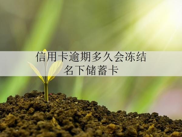 信用卡逾期多久會凍結(jié)名下儲蓄卡？暫時還不上咋辦？