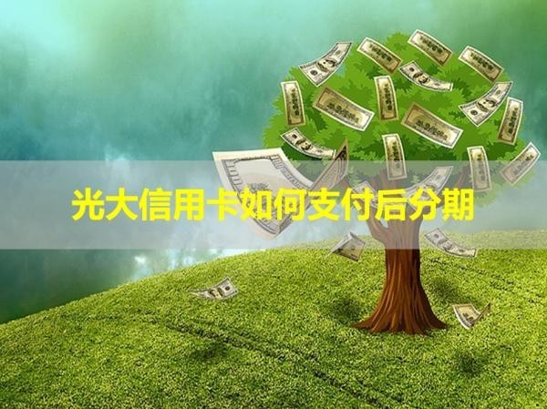 光大信用卡如何支付后分期？詳細說明