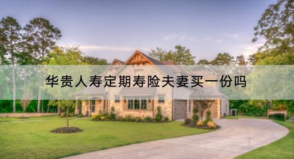 華貴人壽定期壽險(xiǎn)夫妻買一份嗎？有些什么產(chǎn)品？