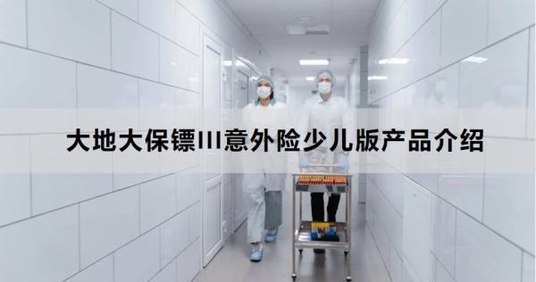 大地大保鏢III意外險(xiǎn)少兒版產(chǎn)品介紹，附帶兩個(gè)案例分析！
