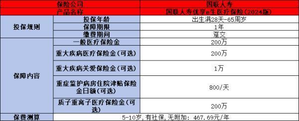國(guó)聯(lián)人壽優(yōu)享e生醫(yī)療保險(xiǎn)(2024版)