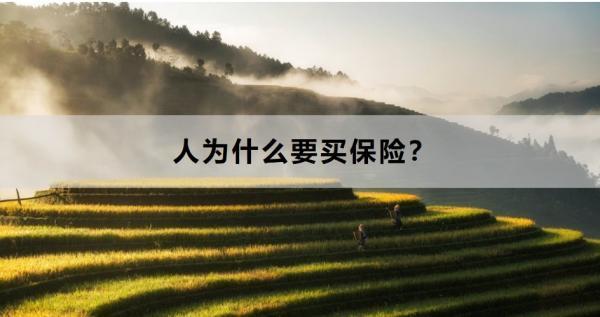 人為什么要買保險？這兩個方面為你解答