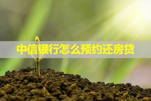 中信銀行怎么預(yù)約還房貸？詳細(xì)流程
