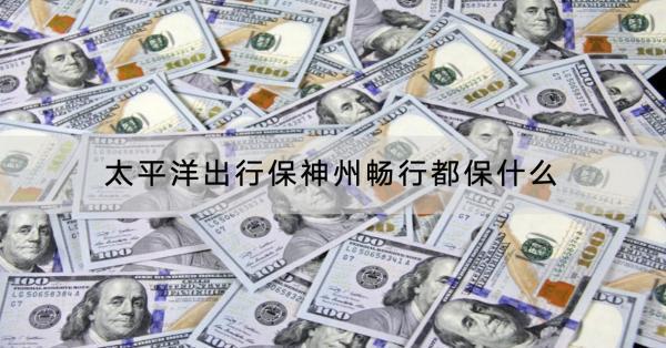 太平洋出行保神州暢行都保什么？怎么樣？