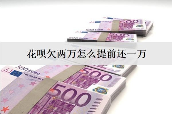花唄欠兩萬怎么提前還一萬？花唄提前還款流程分析