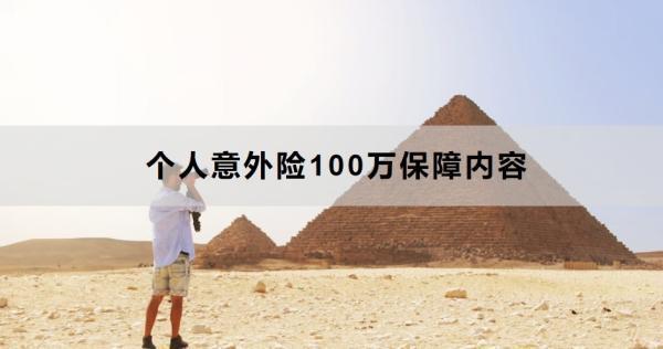 個人意外險100萬保障內(nèi)容包含那些？怎么買??？
