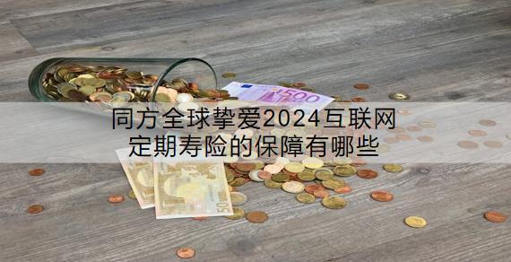 同方全球摯愛2024互聯(lián)網(wǎng)定期壽險(xiǎn)的保障有哪些？值得買嗎？