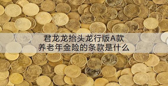 君龍龍?zhí)ь^龍行版A款養(yǎng)老年金險的條款是什么？收益怎么樣？