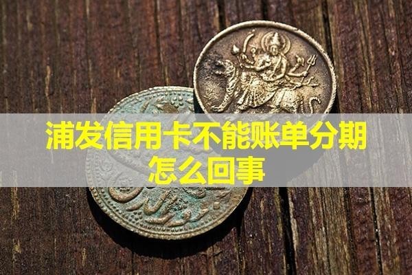 浦發(fā)洗信用卡不能賬單分期