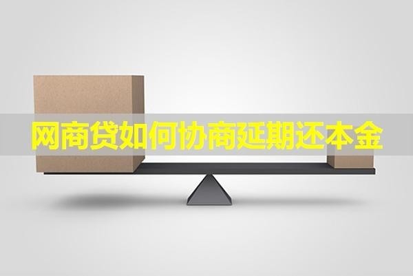 網(wǎng)商貸如何協(xié)商延期還本金？具體分析