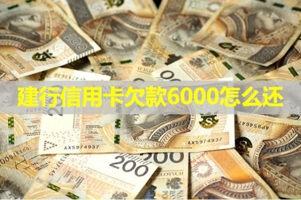 建行信用卡欠款6000怎么還？詳細說明