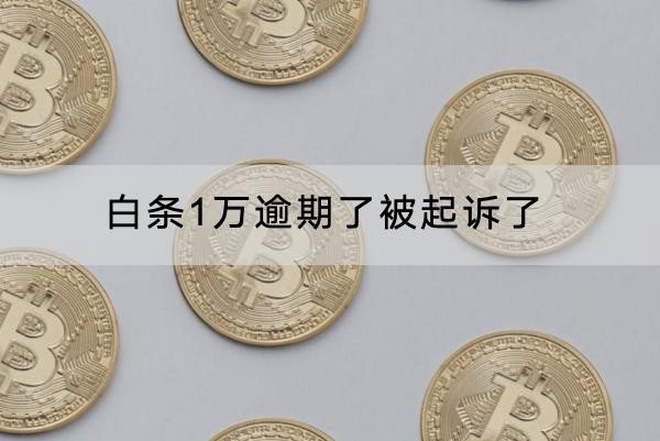 白條1萬逾期了被起訴了怎么辦？這些辦法要知道